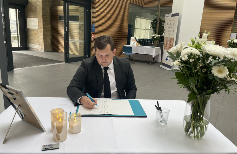 Bexley Civic Offices book of condolence