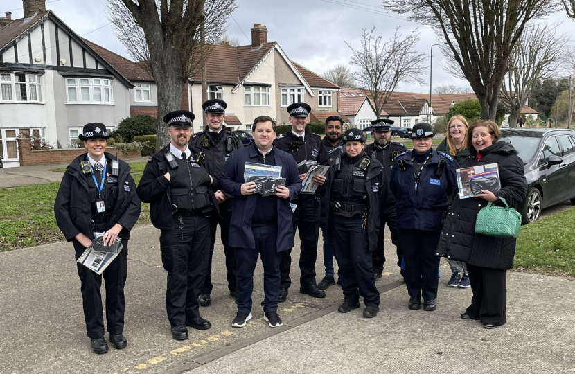 Louie French with Sidcup, Longlands Police and Sidcup Partners