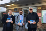 Louie French and Councillors at Albany Park Station