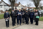 Louie French with Police in Sidcup