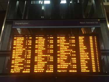 Southeastern departure board